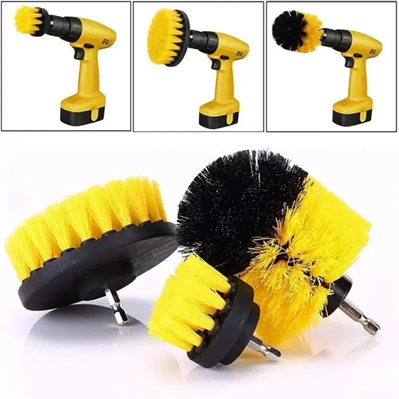 Kit de Brosses Nettoyantes AIRA — trio multi-surfaces, ambiance intérieur minimaliste