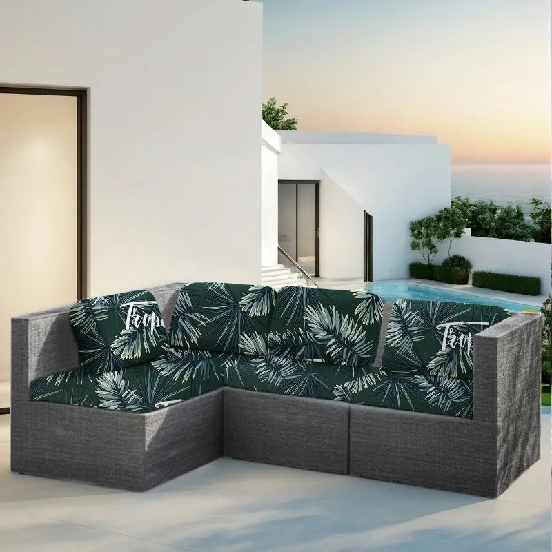 Housse de Canapé Extérieur AIRA — maille extensible, ambiance terrasse minimaliste