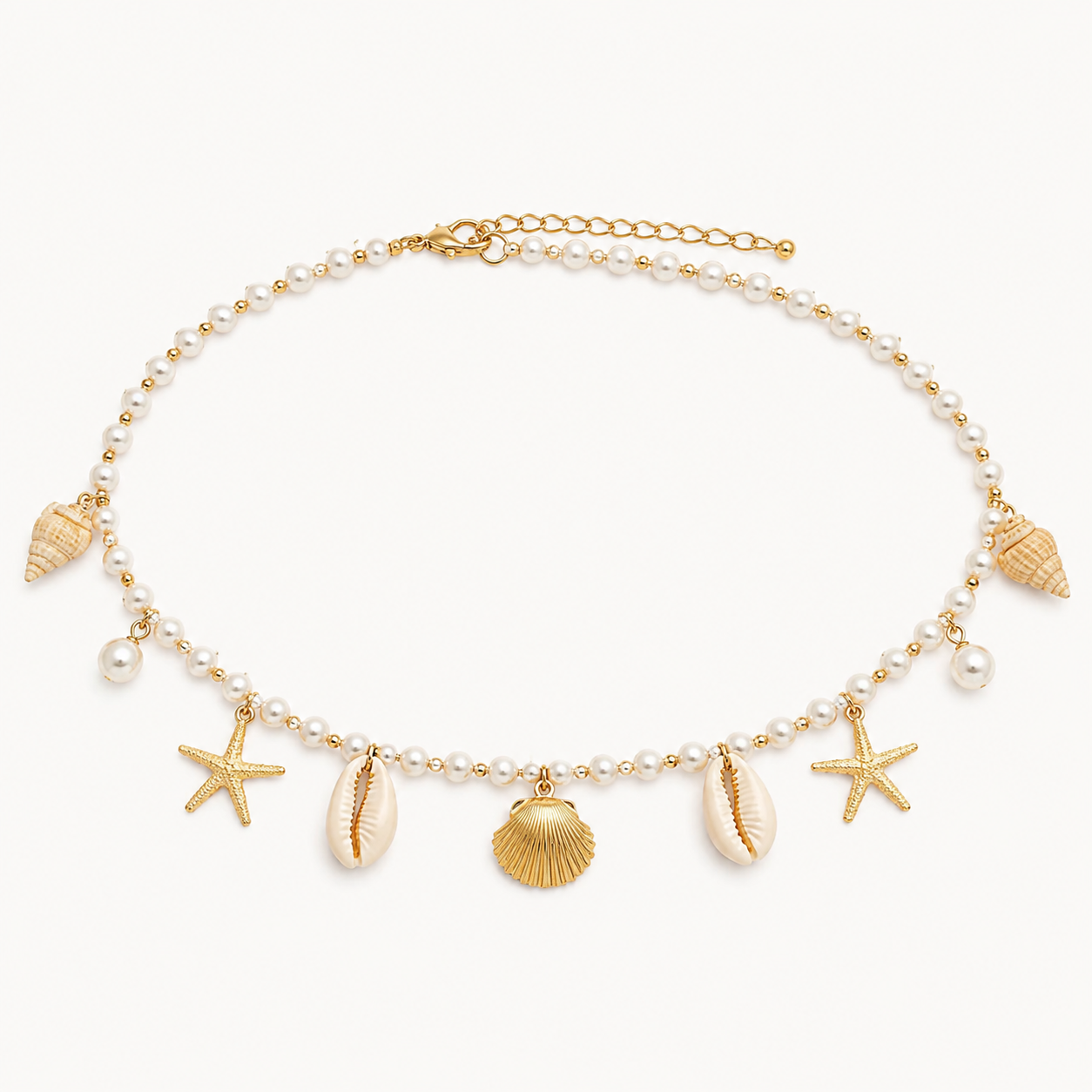 OceanGlow Pearl Waist Chain