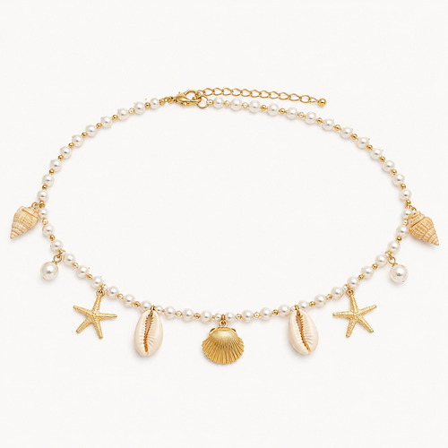 OceanGlow Pearl Waist Chain