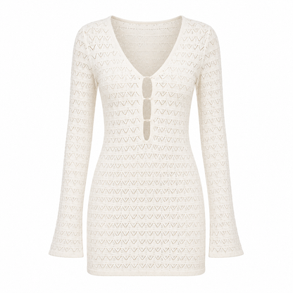 Santorini Knit Beach Cover Dress