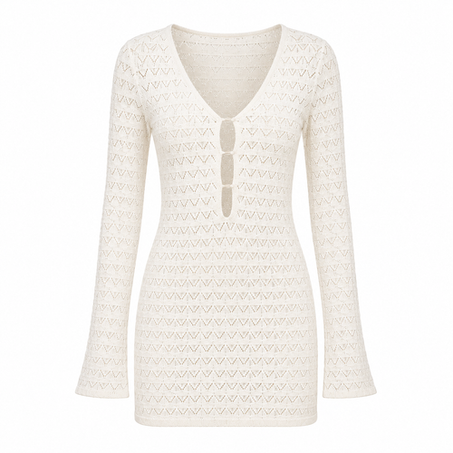 Santorini Knit Beach Cover Dress