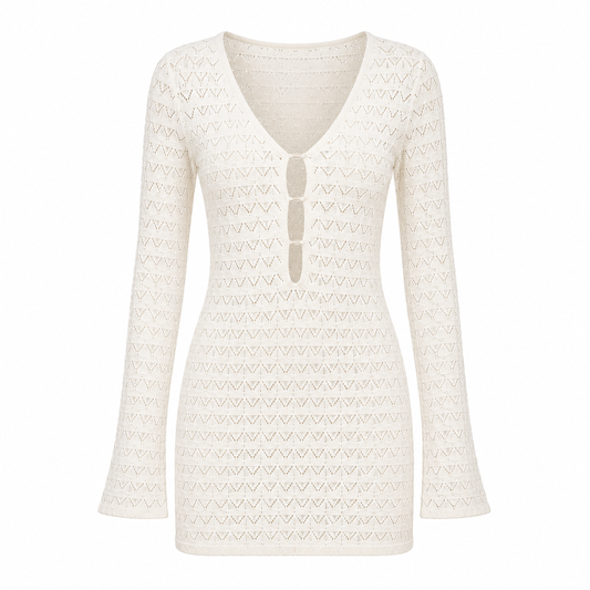 Santorini Knit Beach Cover Dress